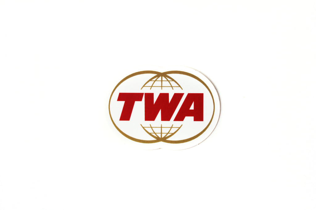 TWA Twin Globes Sticker