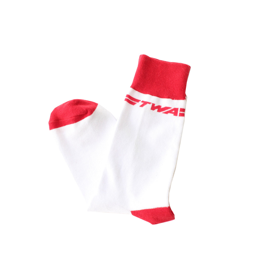 TWA Sock Red Heel