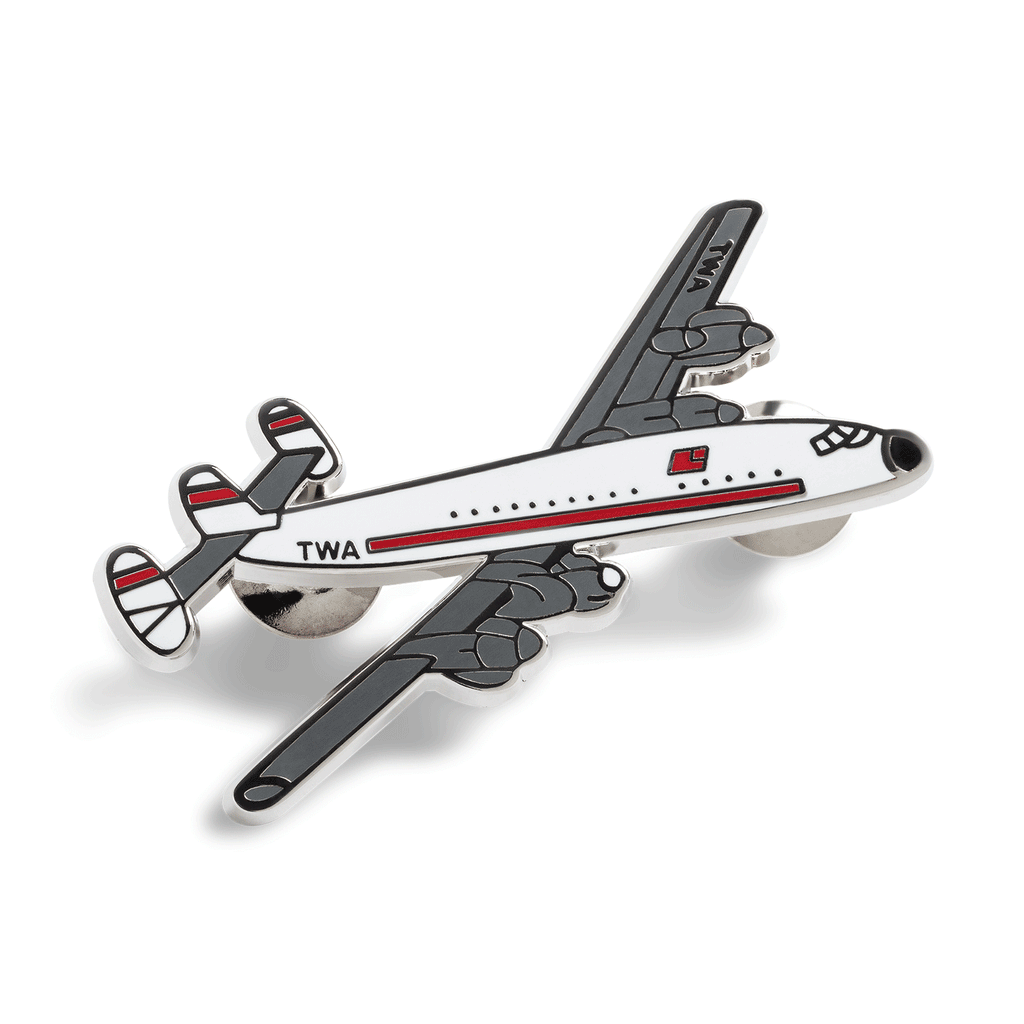 TWA Enamel Lockheed Constellation "Connie" Pin