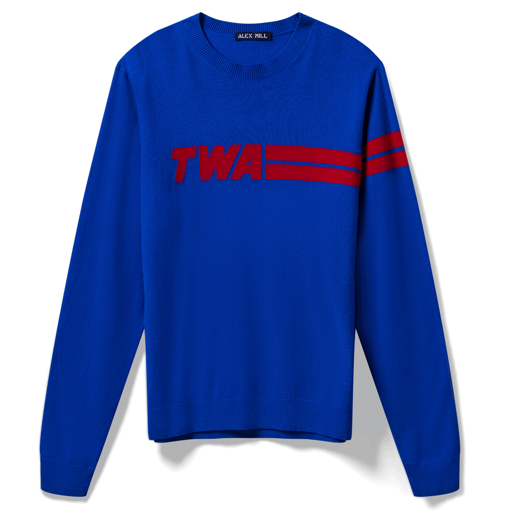 Alex Mill TWA Cashmere Sweater Cobalt