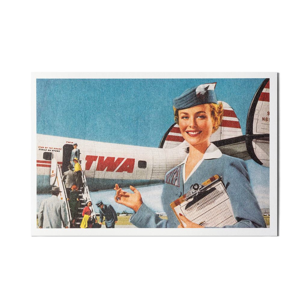 Howard Greer Air Hostess Postcard