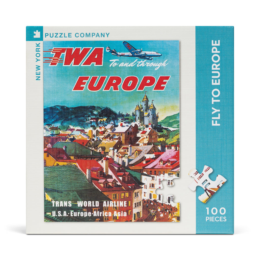 TWA Fly to Europe Mini Jigsaw Puzzle