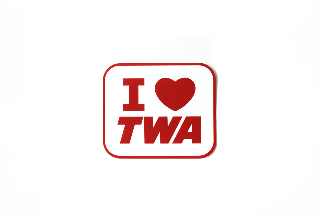 "I Love TWA" Sticker