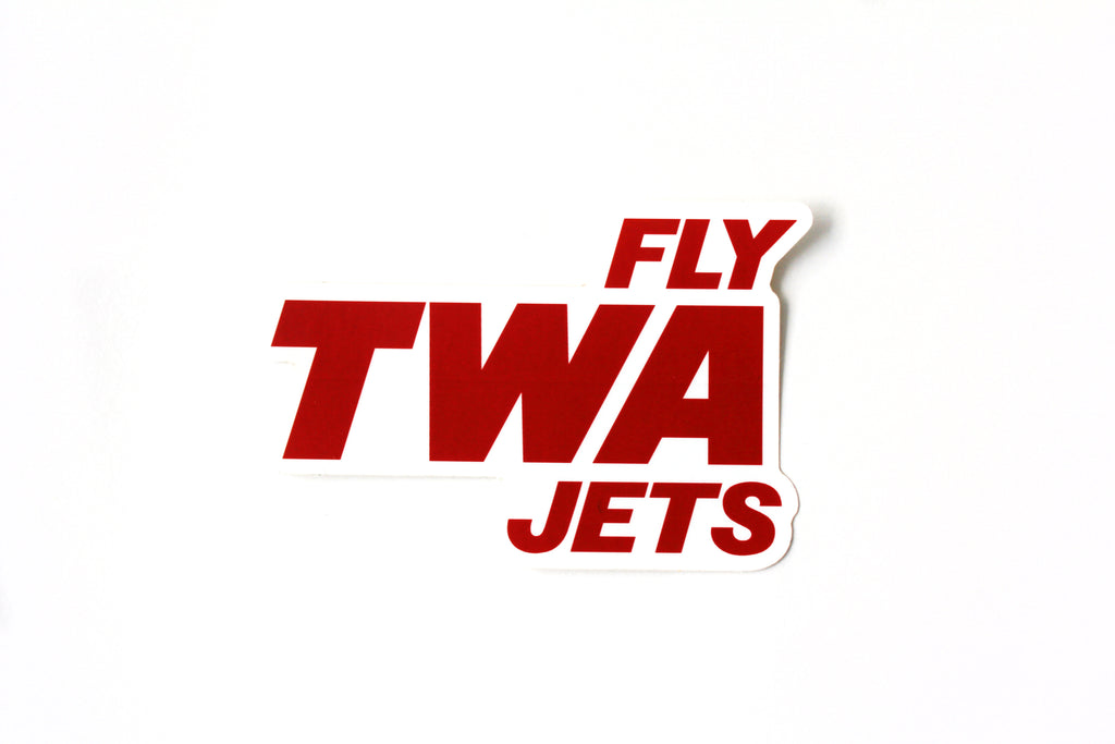 "FLY TWA JETS" Sticker