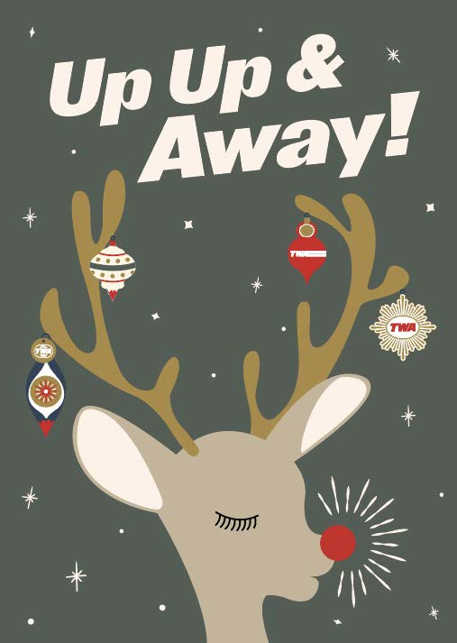 TWA Reindeer Card