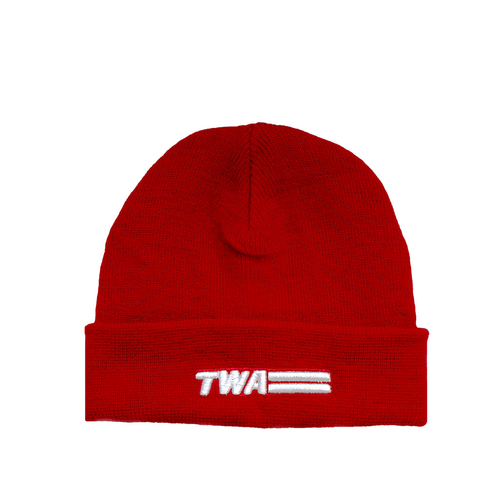TWA Red Beanie with Patch
