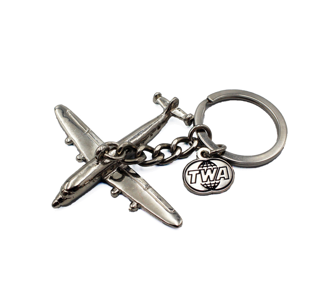 TWA Connie Nickel Keychain