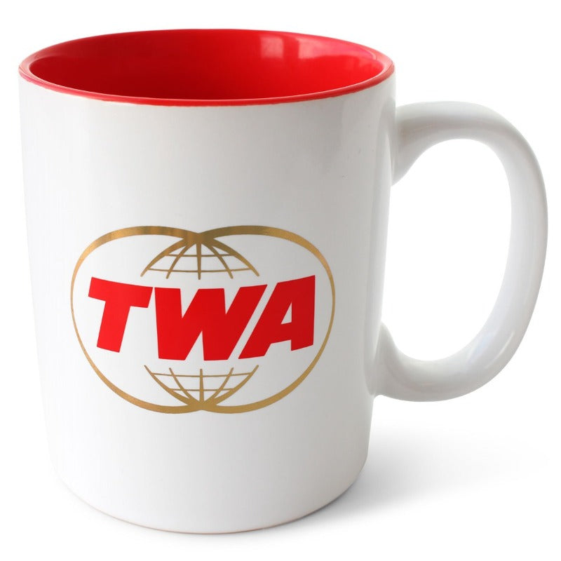 TWA Twin Globes Logo Mug