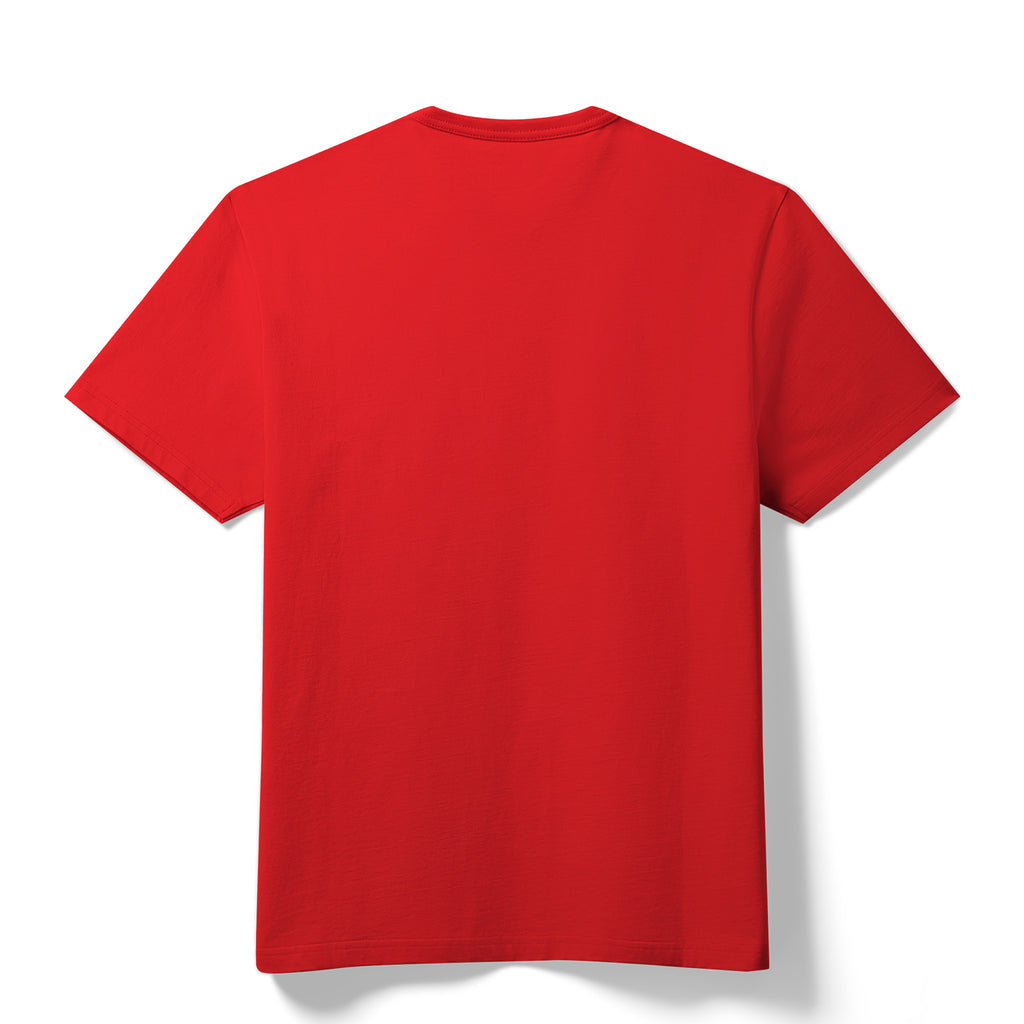 Crewneck T-Shirt Red Back (Unisex)